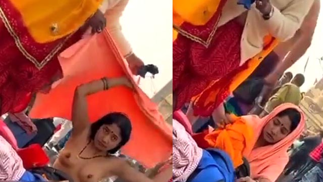 Hot Indian Bhabhi After Bath Outdoor Changing Dress New MMS