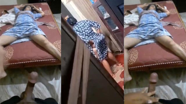 Chubby Drunk Mom Sleeping – open Pussy Son Masturbating