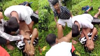 Dusky Desi Girl Ganbang Fucking – by Local Boys Outdoor