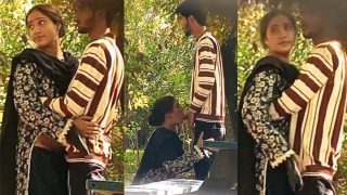 Sexy Desi Babe Sucking Dick and Fucking in Garden Mms