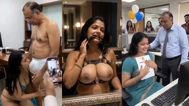 Mature Tamil Aunty Fucking Her Boss for Promotion