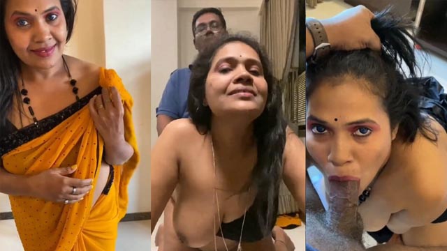 Sexy South Wife Aunty Blowjob – Doggy Fucking Video